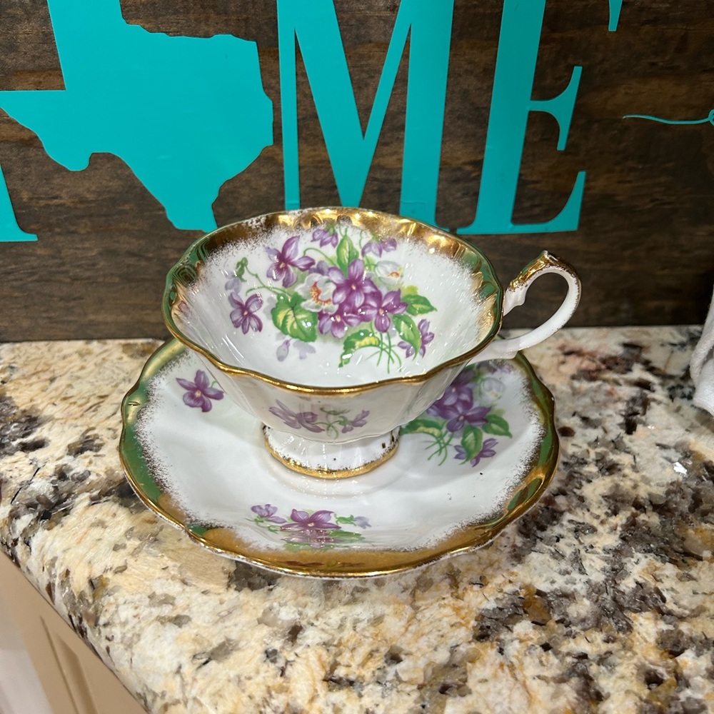 Queen Anne cup and plate